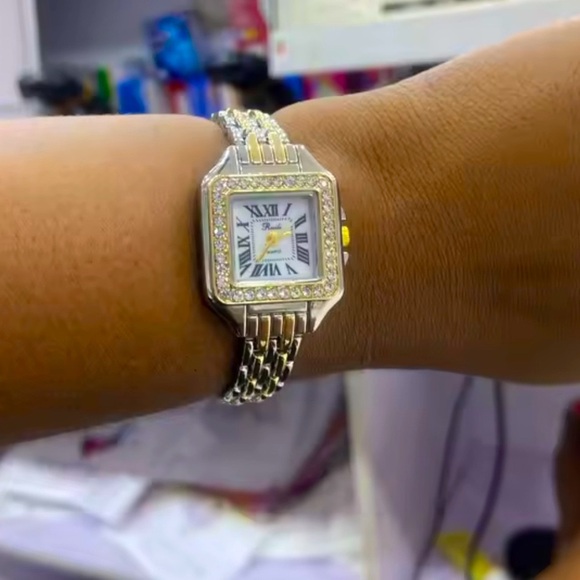 Panthere Classic Square Two Tone Watch - Picture 6 of 6